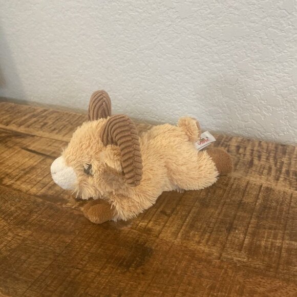 Unipak Super Soft Plush 7” Furry Ram Goat Brown Stuffed Animal Toy Cute 2017 - Picture 3 of 9